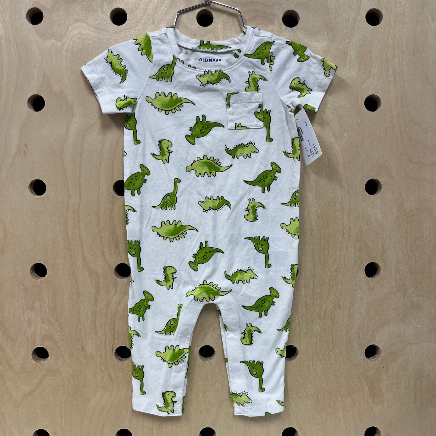 Cream Dinos Romper