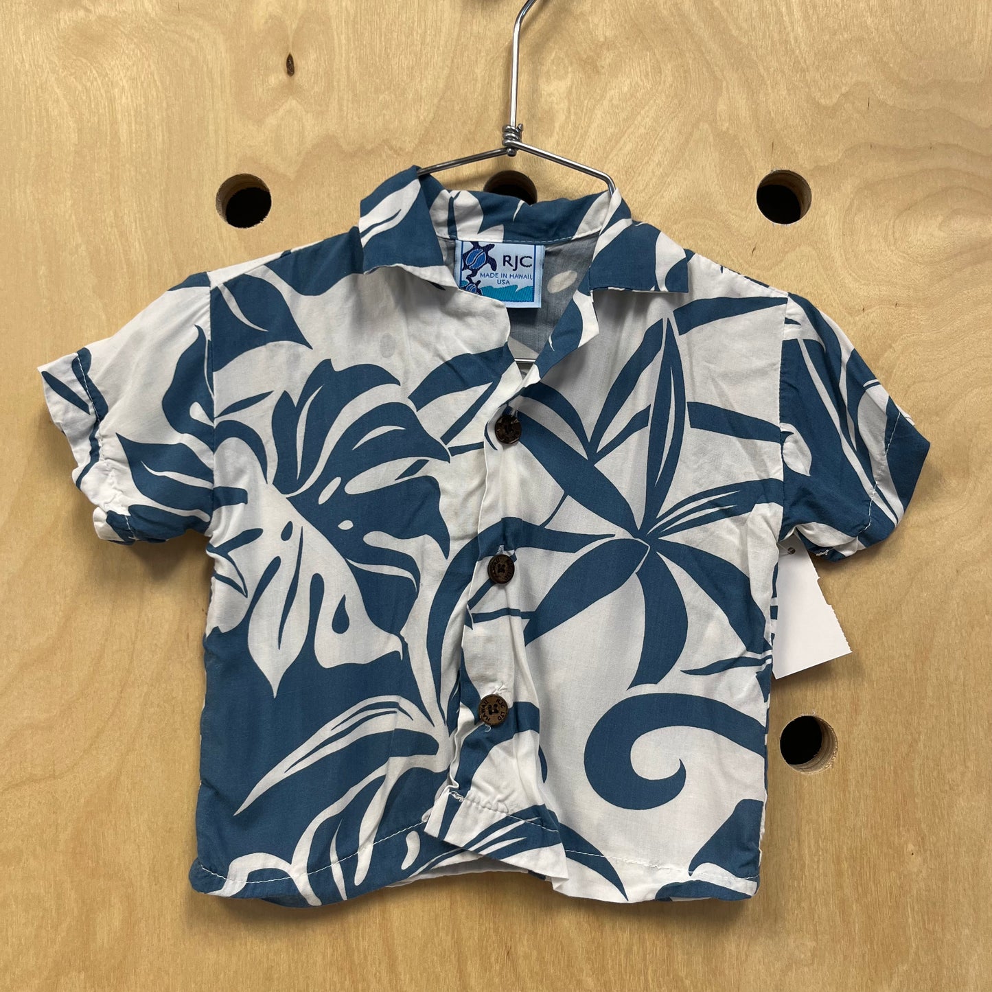 Blue & White Hawaiian Shirt