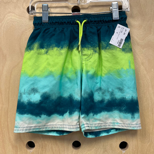 Teal & Green Swim Trunks