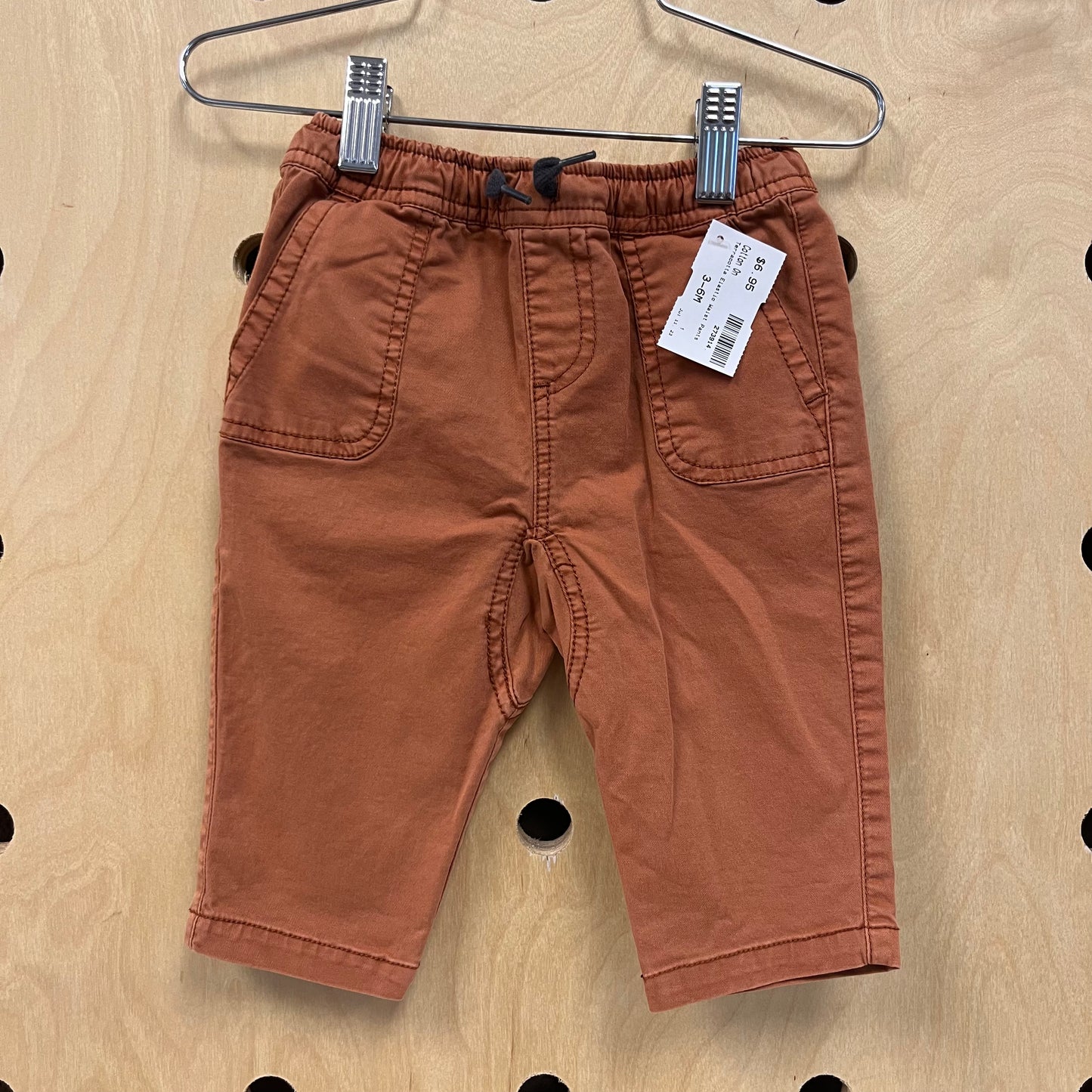 Terracotta Elastic Waist Pants