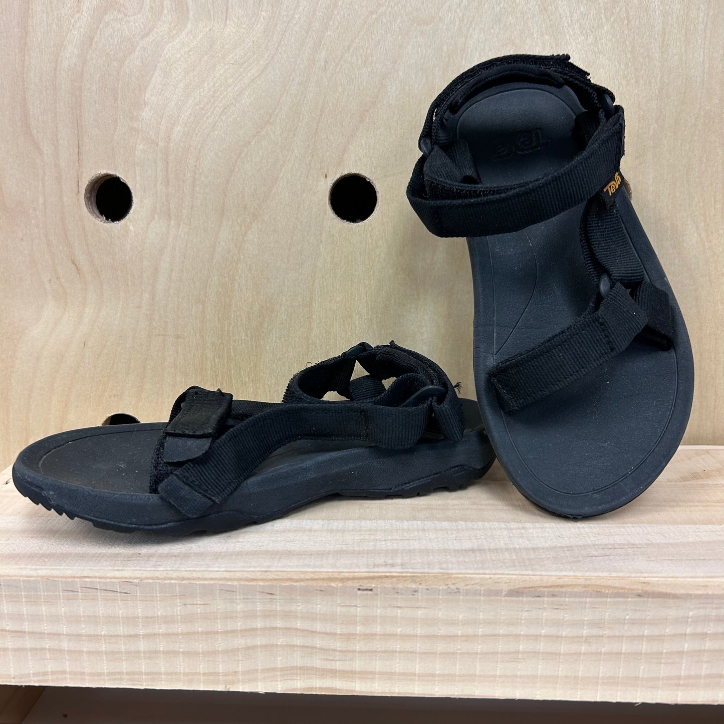 Black Velcro Sandals