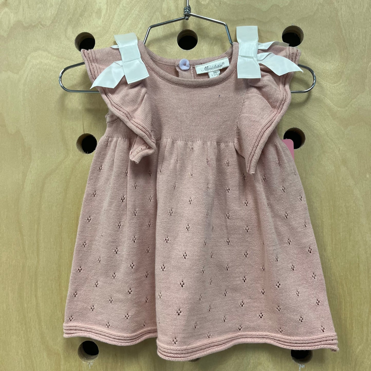 Pink Lacey Knit Dress NEW!