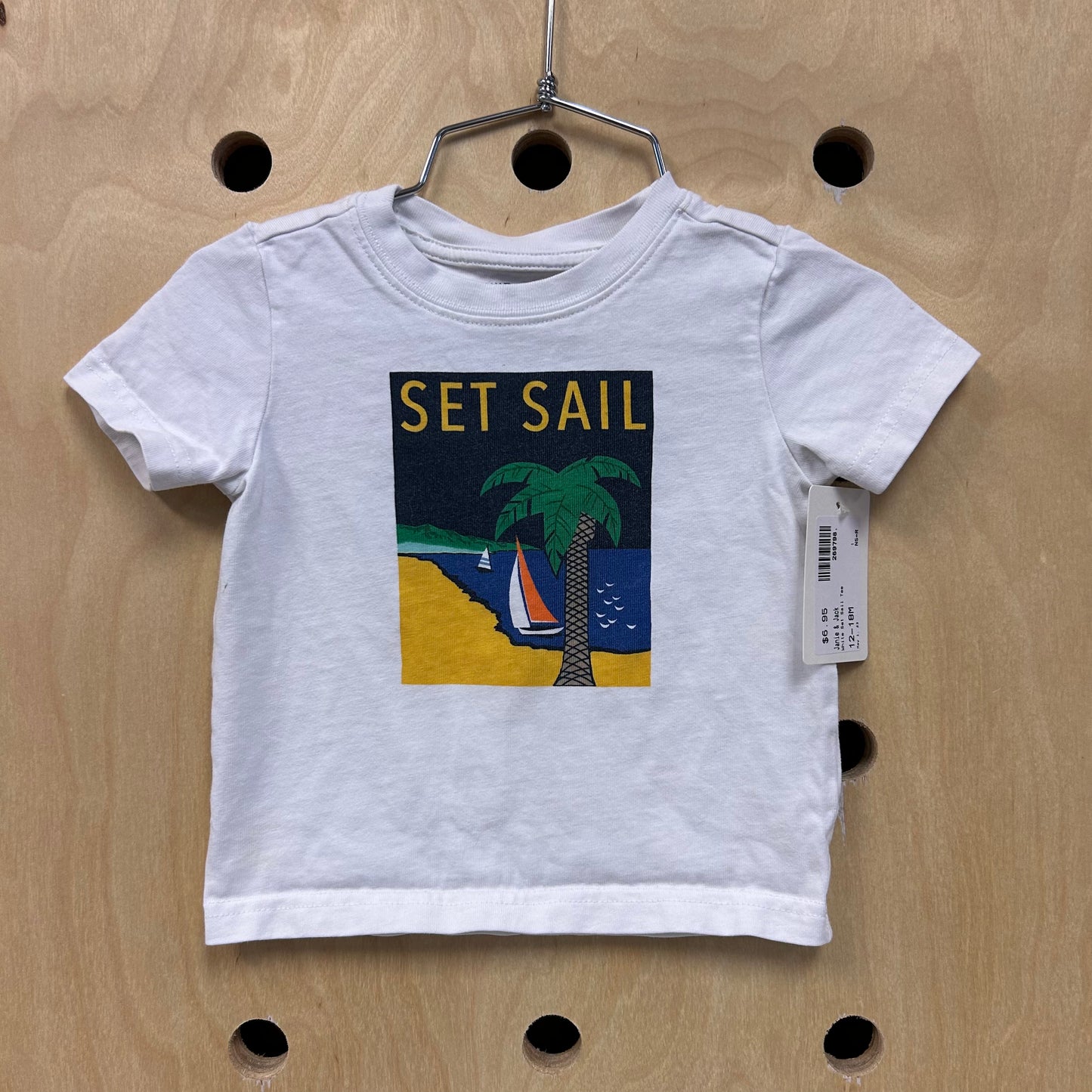 White Set Sail Tee