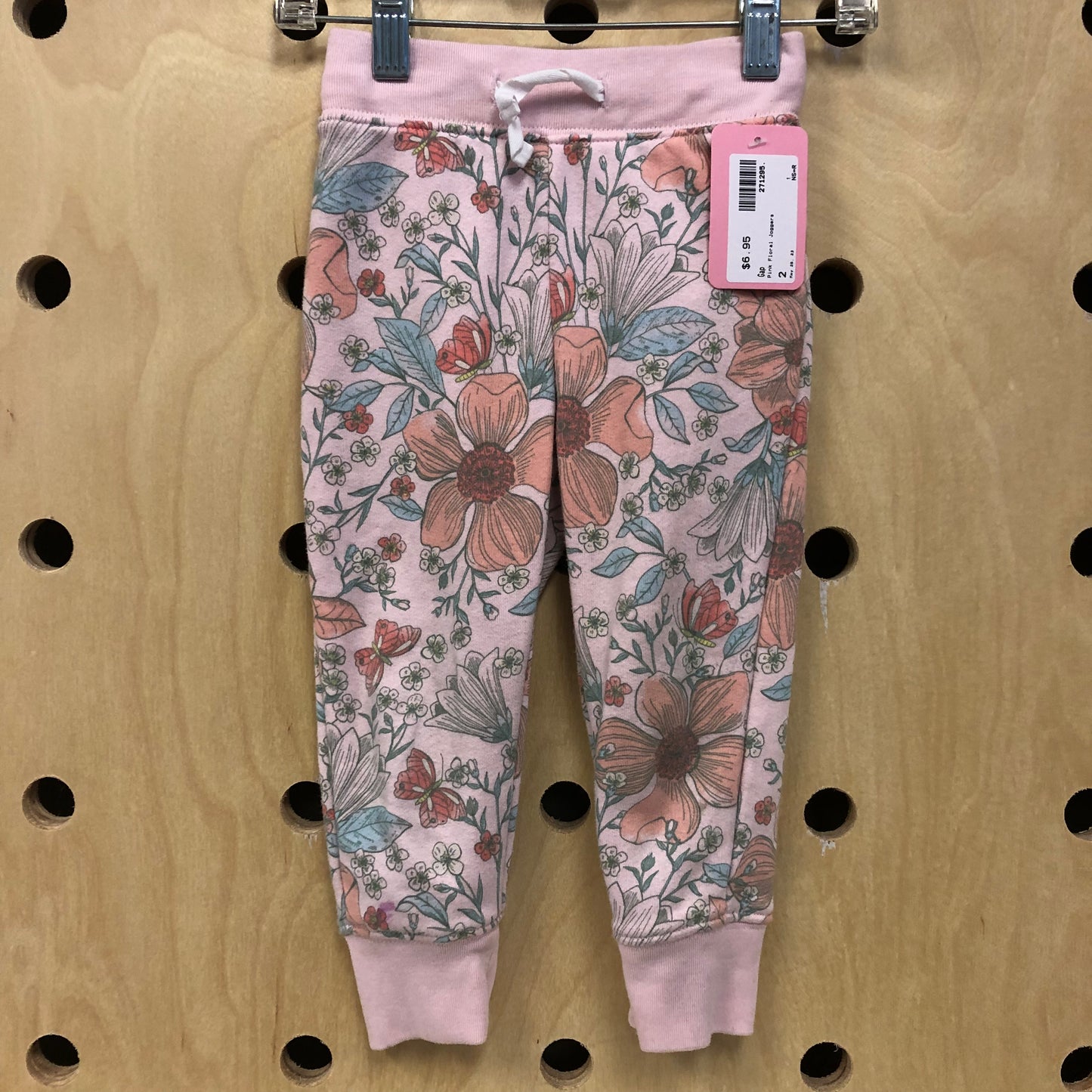 Pink Floral Joggers