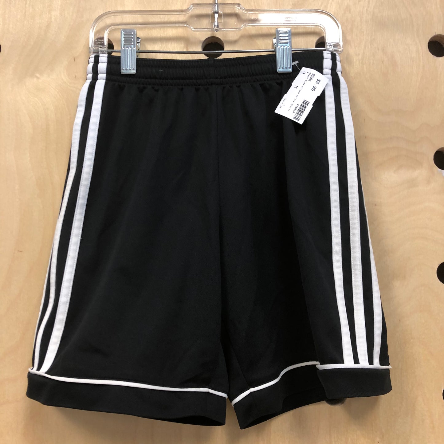 Black Side Stripe Active Shorts