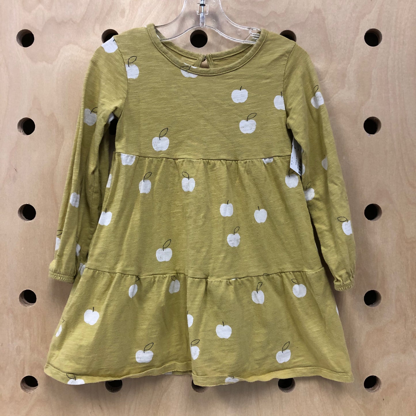 Green Apple Long Sleeve Dress