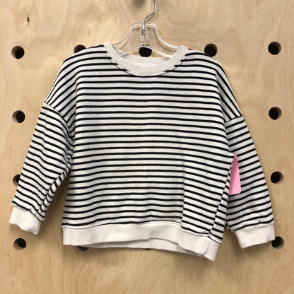 Black & Cream Happy Patch Sweatshirt