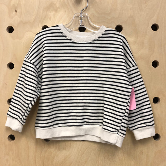 Black & Cream Happy Patch Sweatshirt