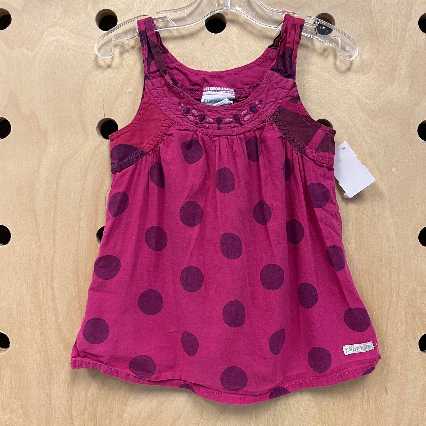 Magenta Polka Dot Tank