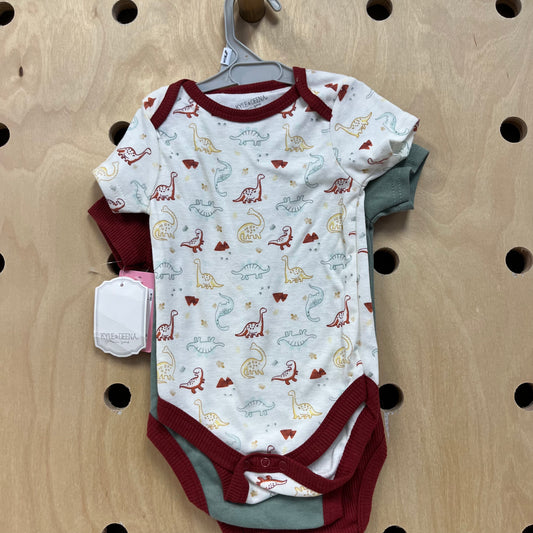 3-Pack Dino Bodysuits NEW!