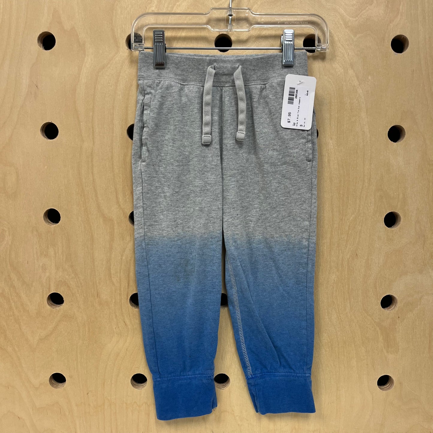 Grey & Blue Tie Dye Joggers