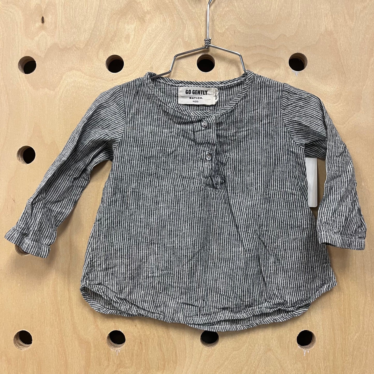 Grey Striped Long Sleeve