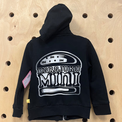 Black Logo Zip Hoodie