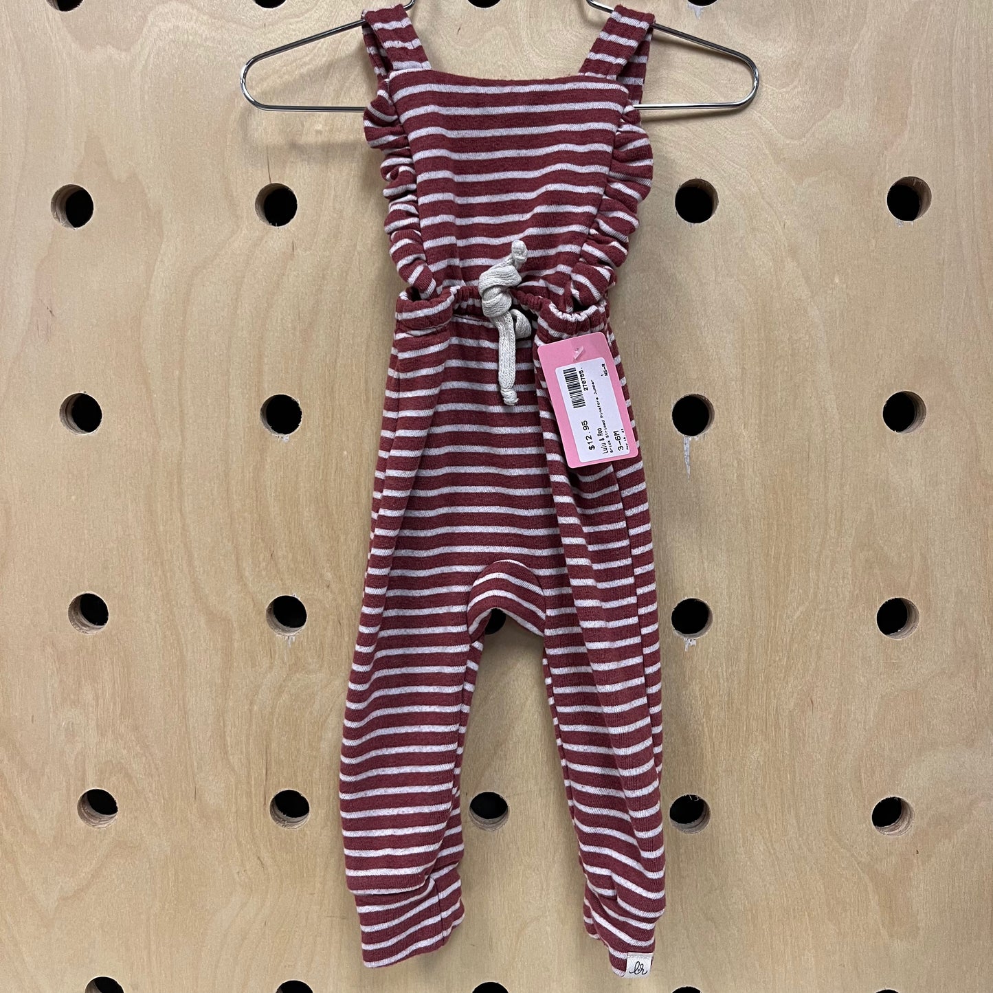 Brick Striped Pinafore Jumper