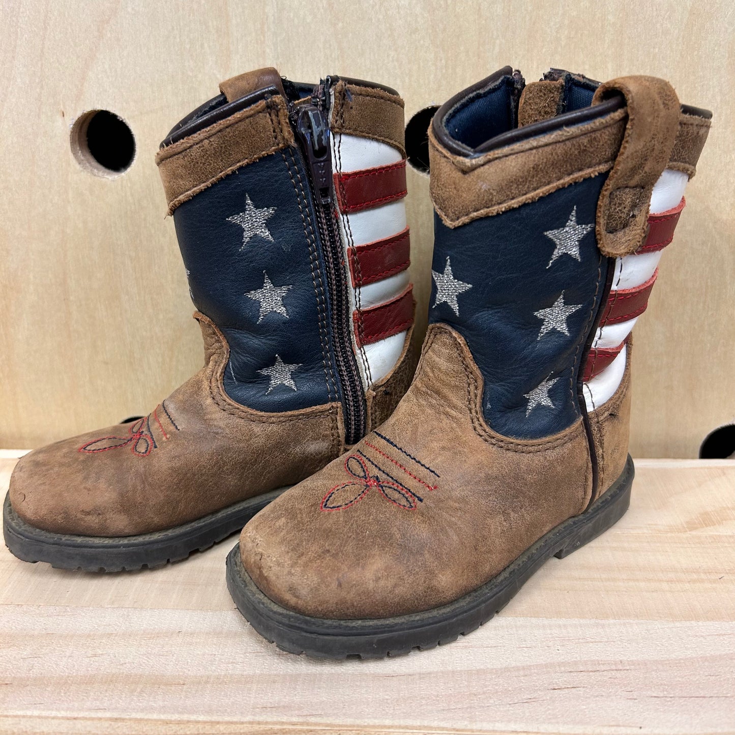 Brown Patriotic Boots