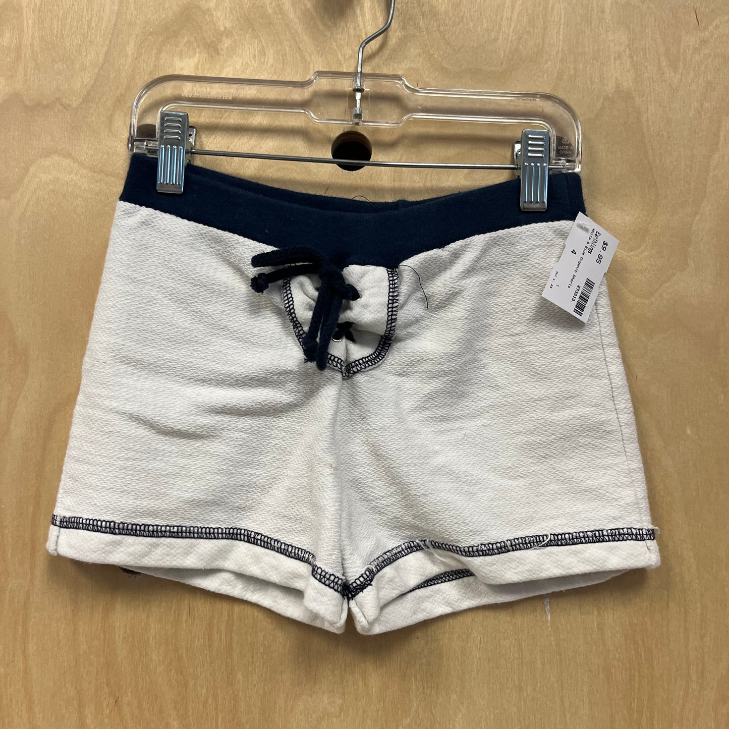 White & Blue Organic Shorts