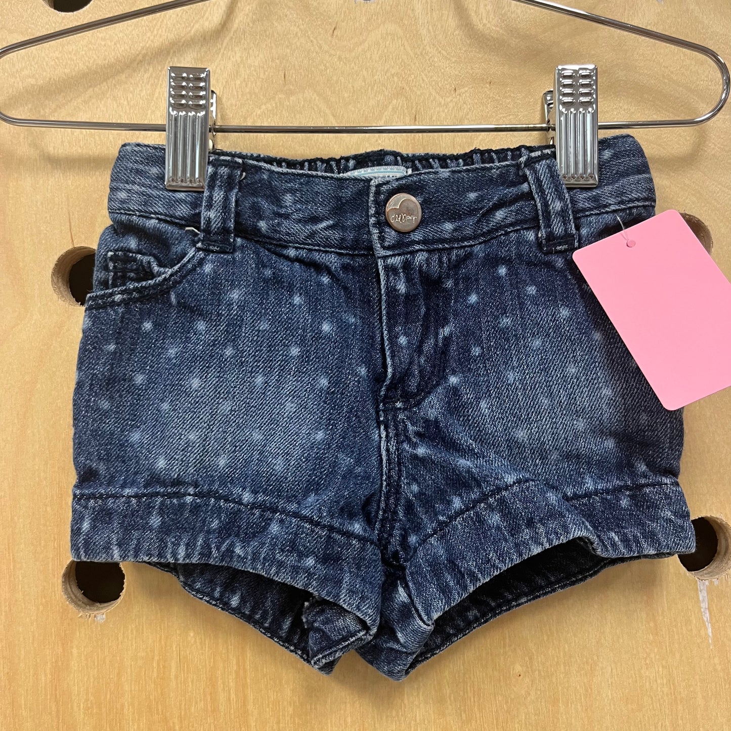 Spotty Denim Shorts