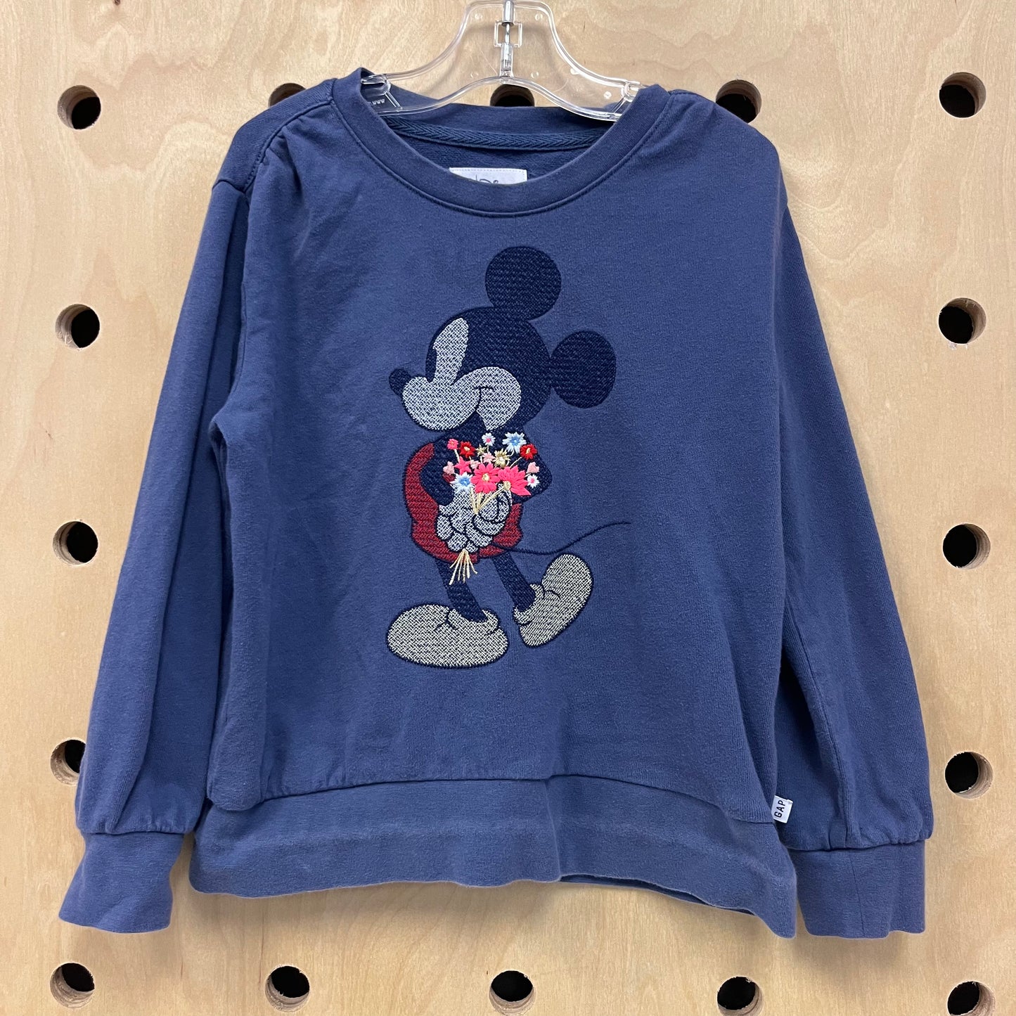 Blue Mickey w/ Flowers Sweatshirt