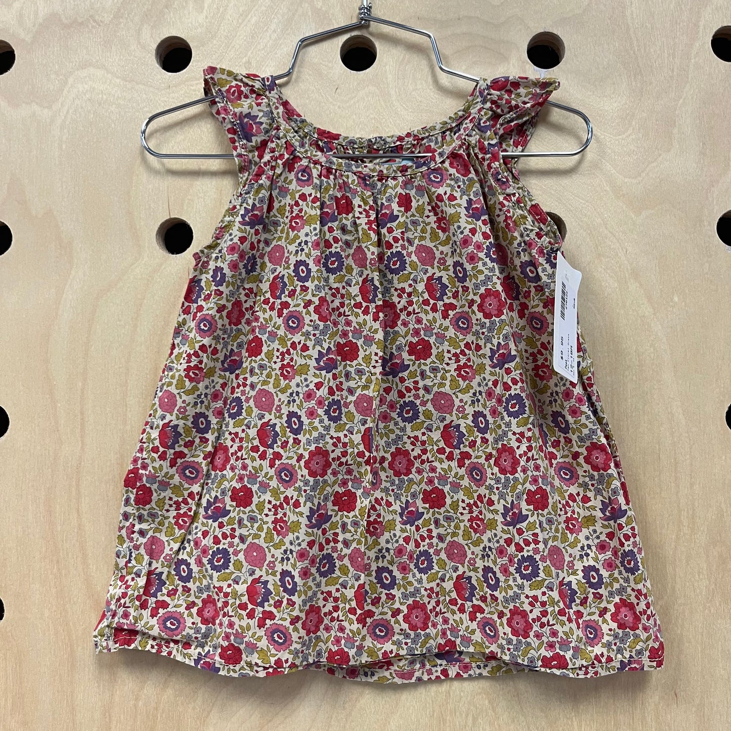 Tan Floral Dress