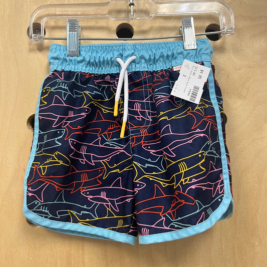 Multi-color Shark Swim Trunks