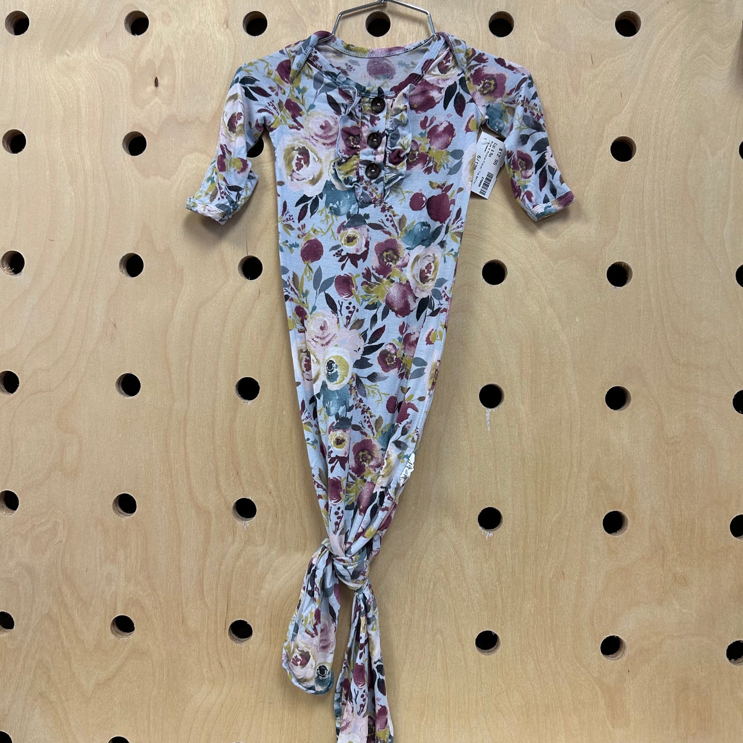 Blue & Purple Floral Tie Bottom Sleeper