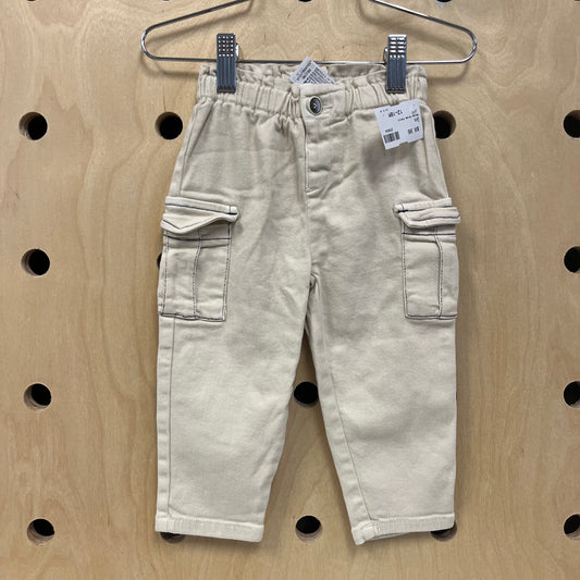 Beige Cargo Pants