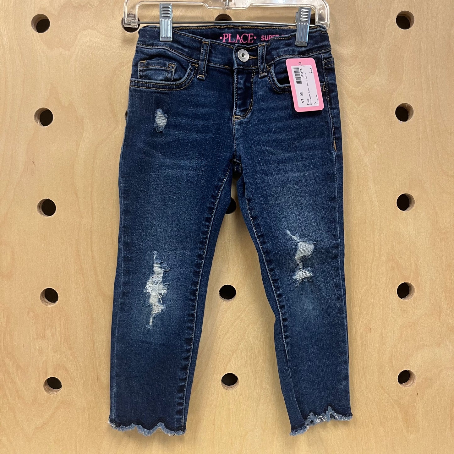 Distressed Super Skinny Denim