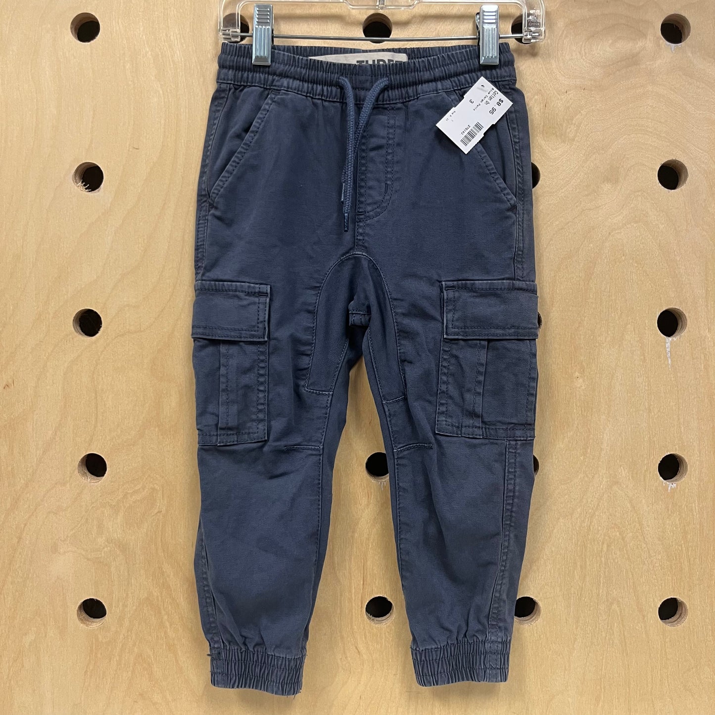 Blue Cargo Joggers