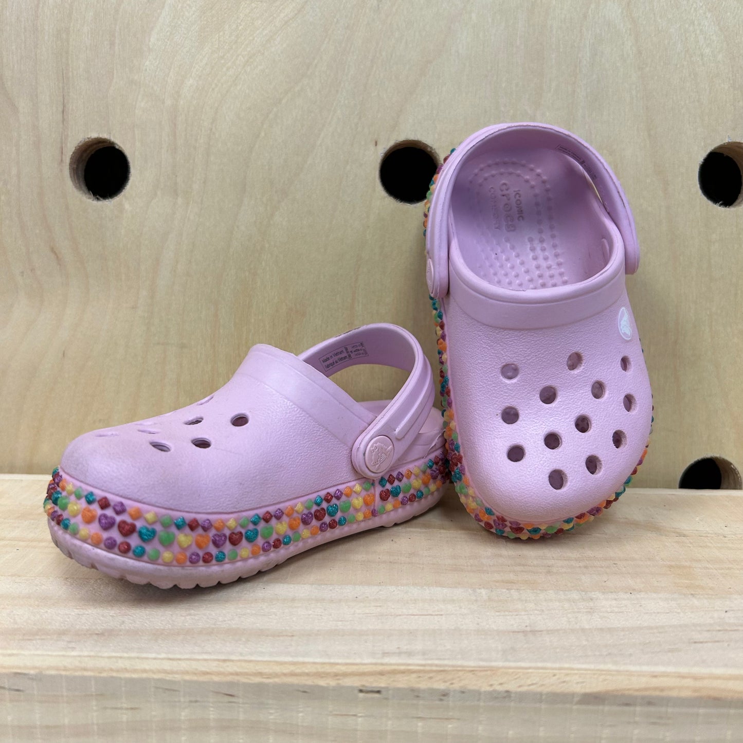 Pink Hearts Clogs