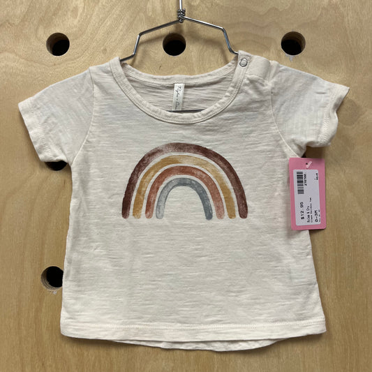 Cream Rainbow Tee