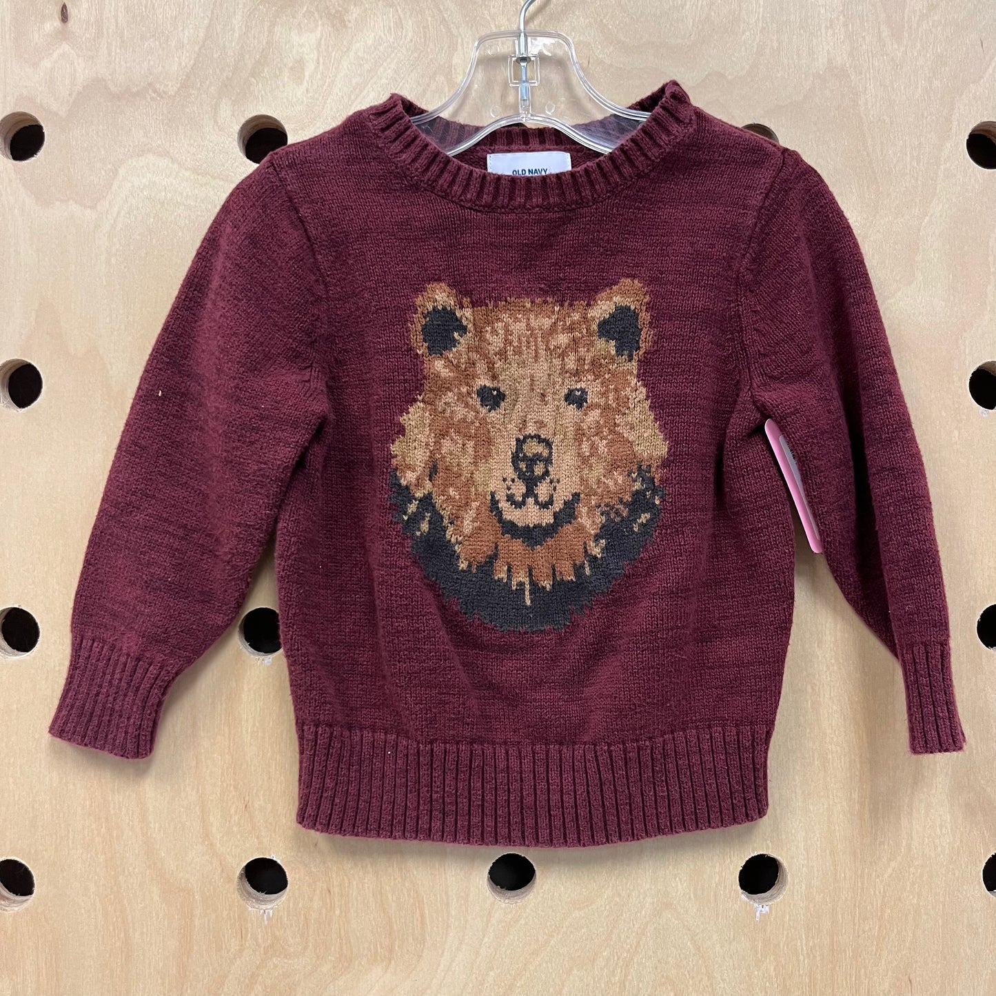 Maroon Bear Sweater