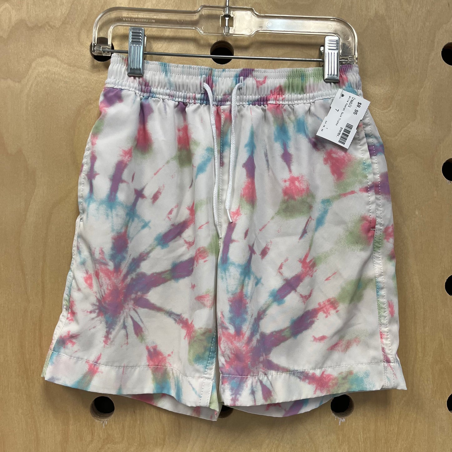 White Pastel Swim Trunks