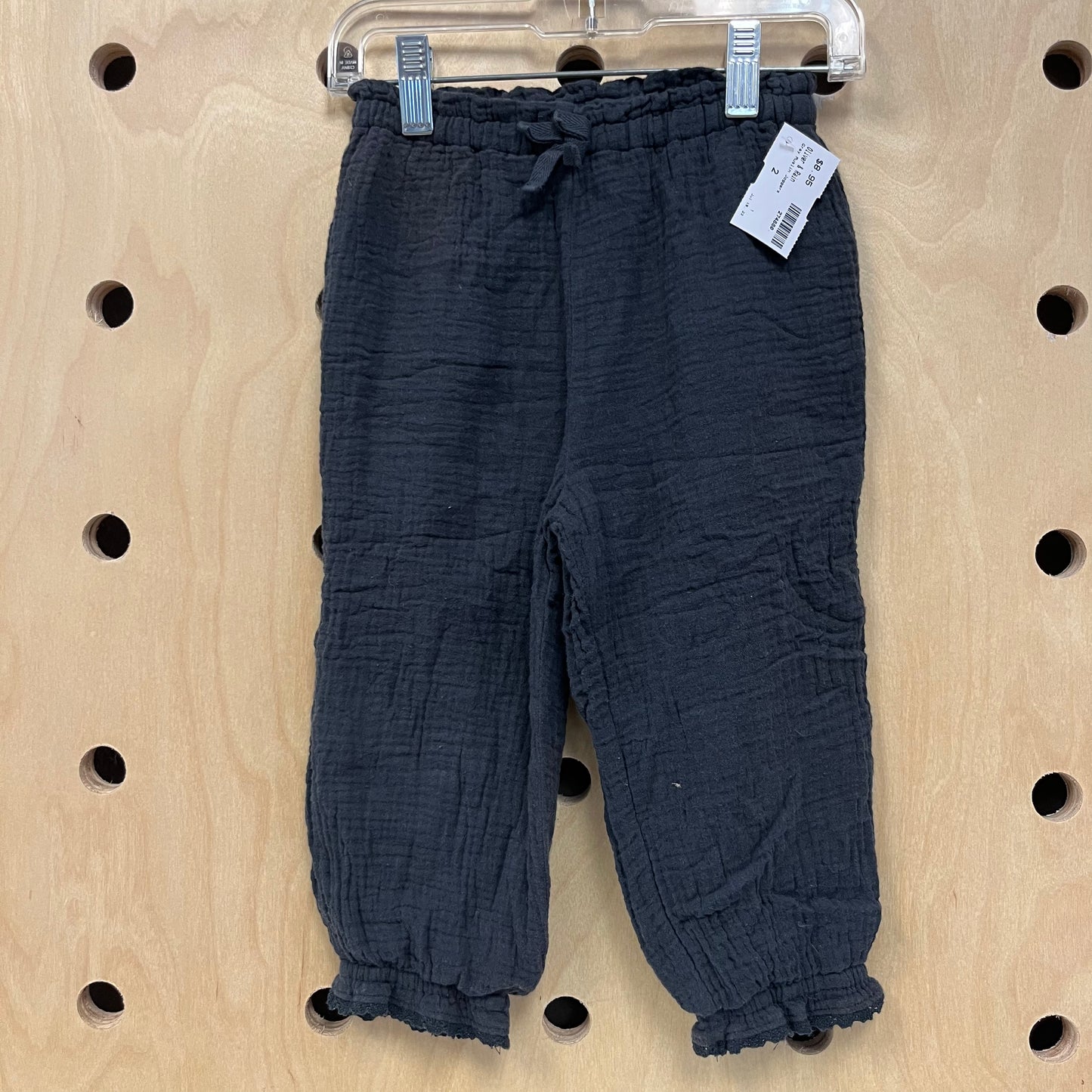 Grey Muslin Joggers