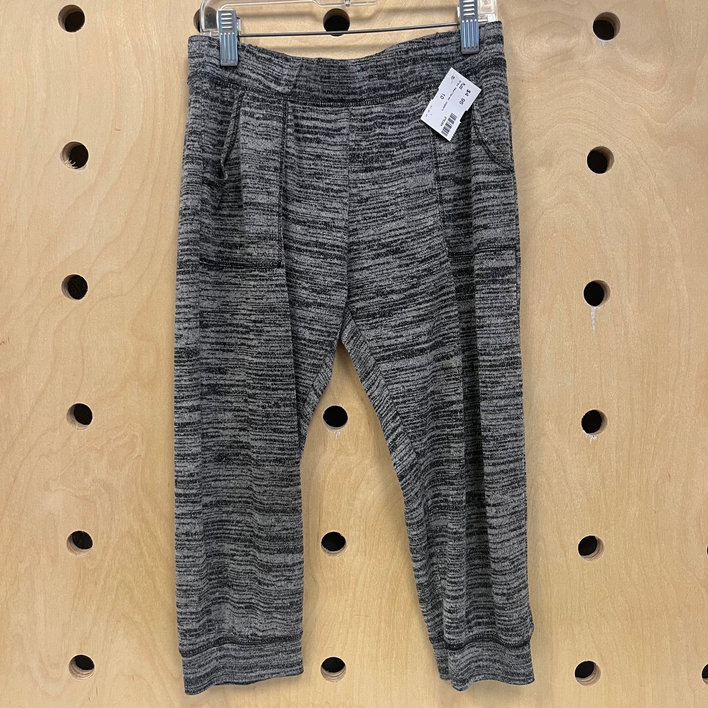 Grey Heathered Capri Joggers