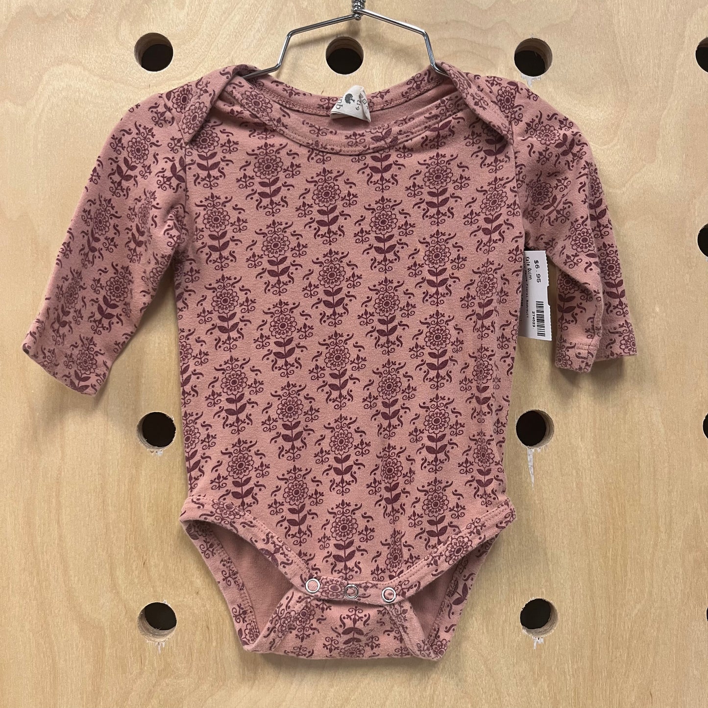 Dusty Mauve Floral Bodysuit