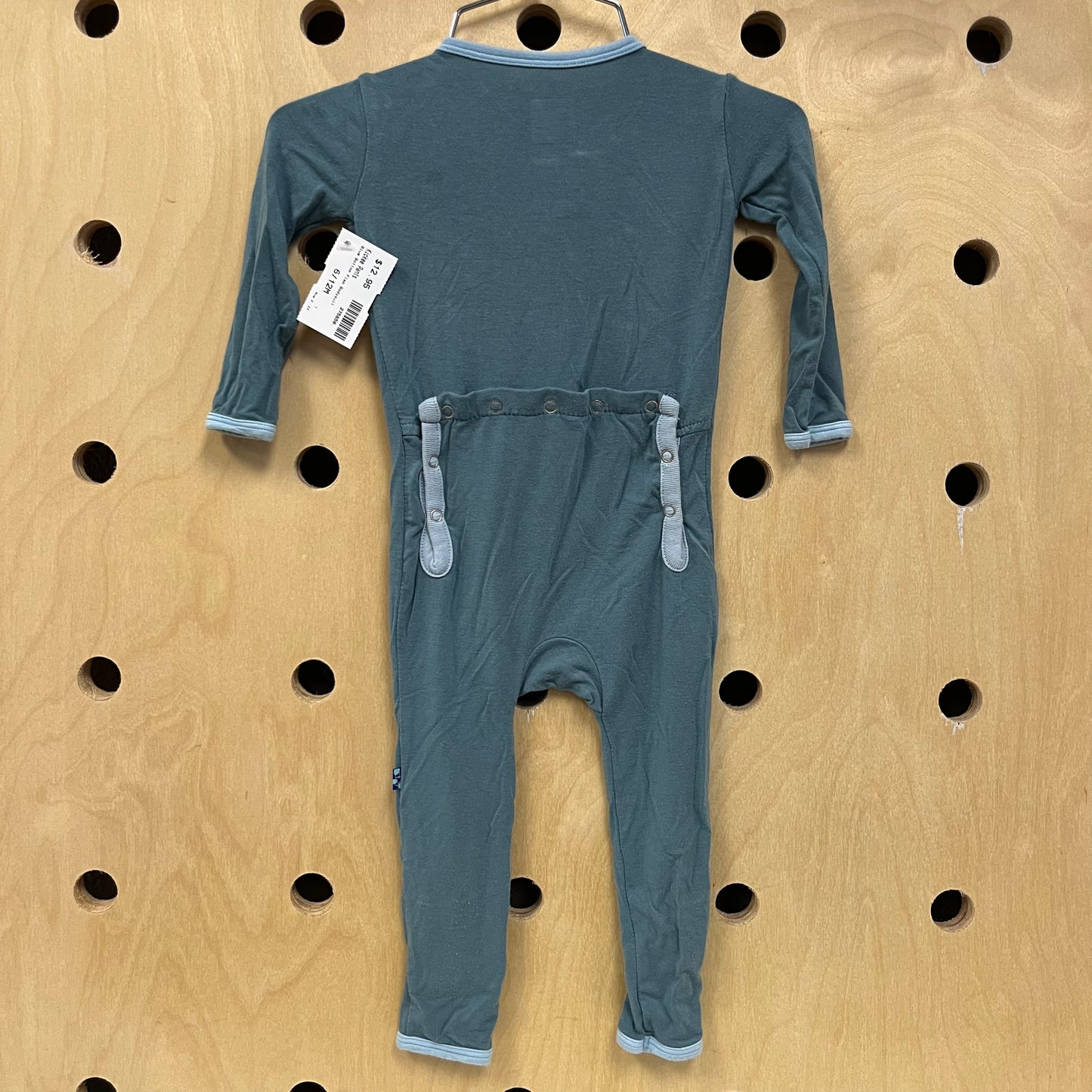 Blue Bottom Flap Bodysuit