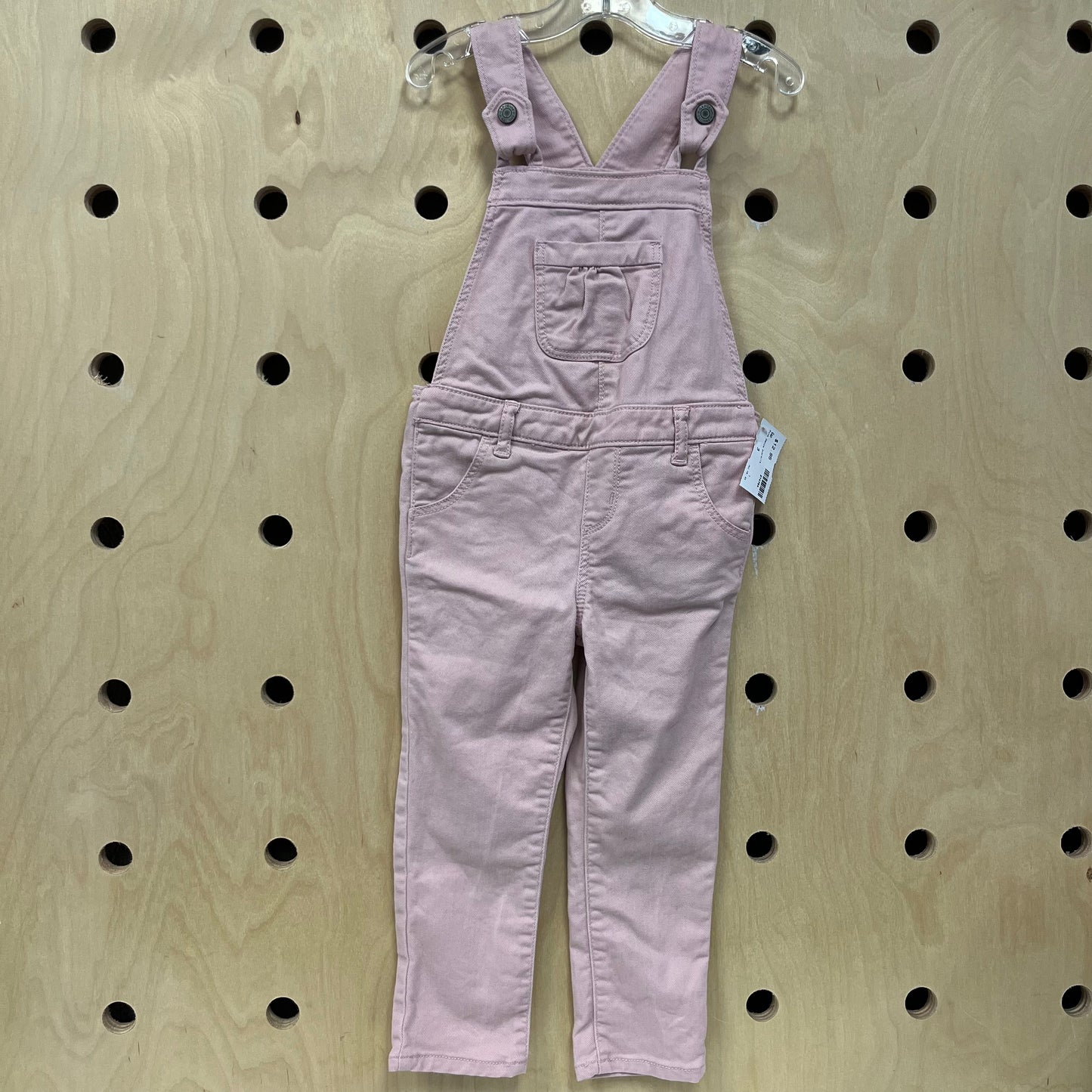 Pink Denim Overalls