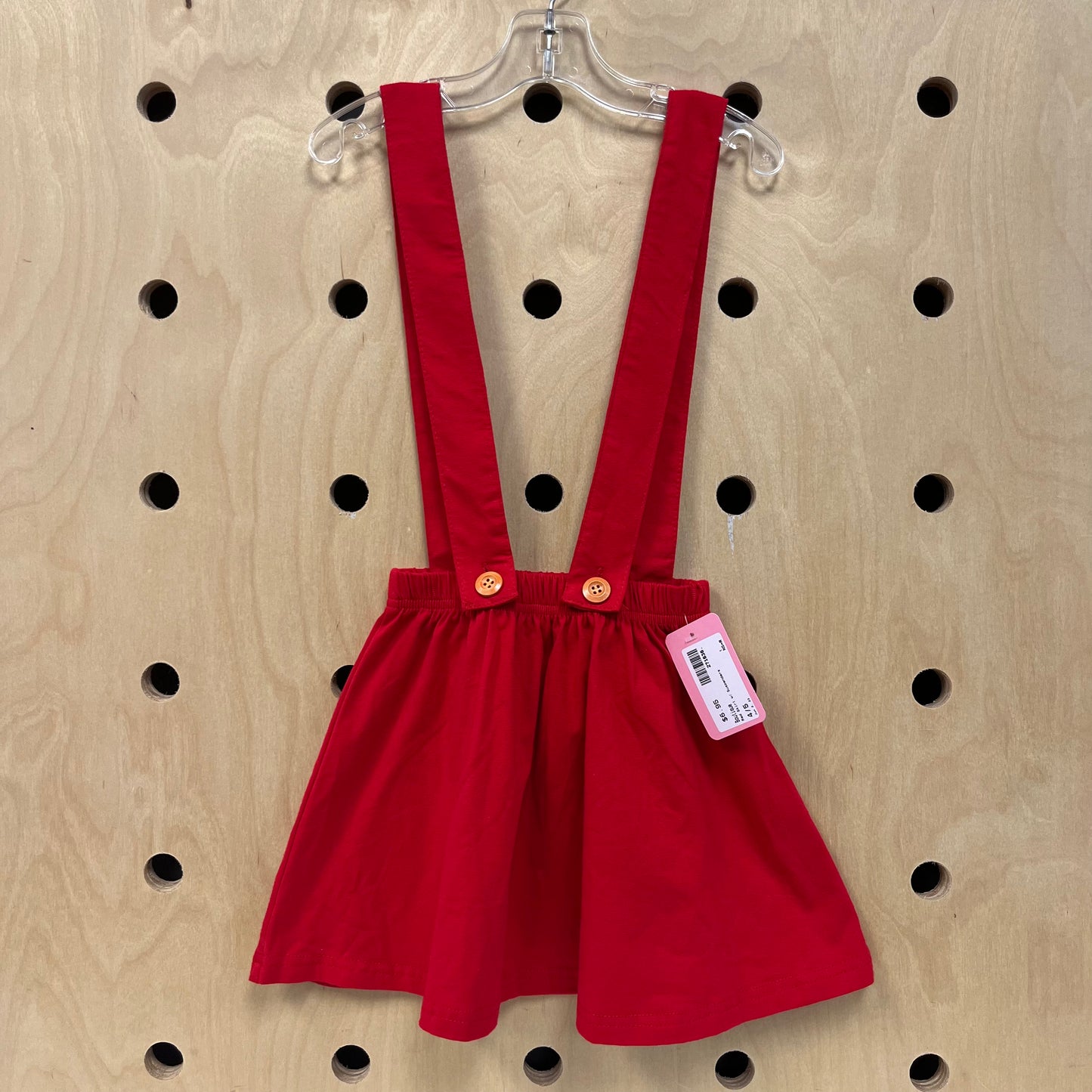 Red Skirt w/ Suspenders