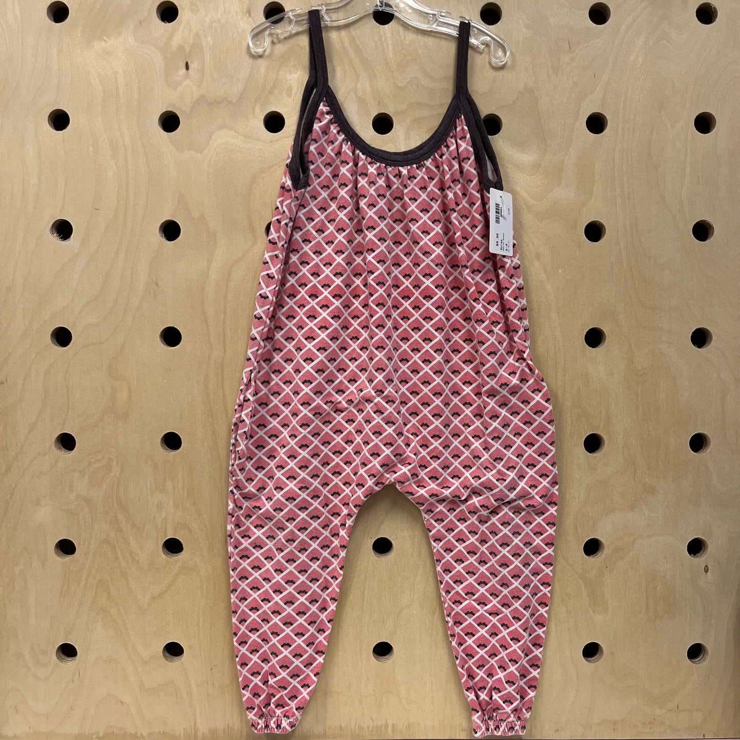 Red+Tan Romper