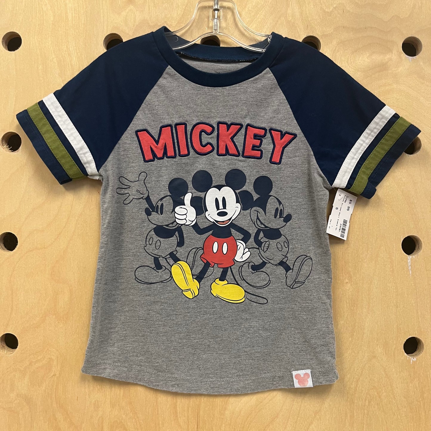 Mickey Striped Short Sleeve Tee
