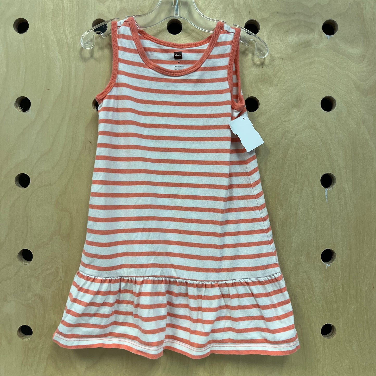 Peach Striped Sun Dress