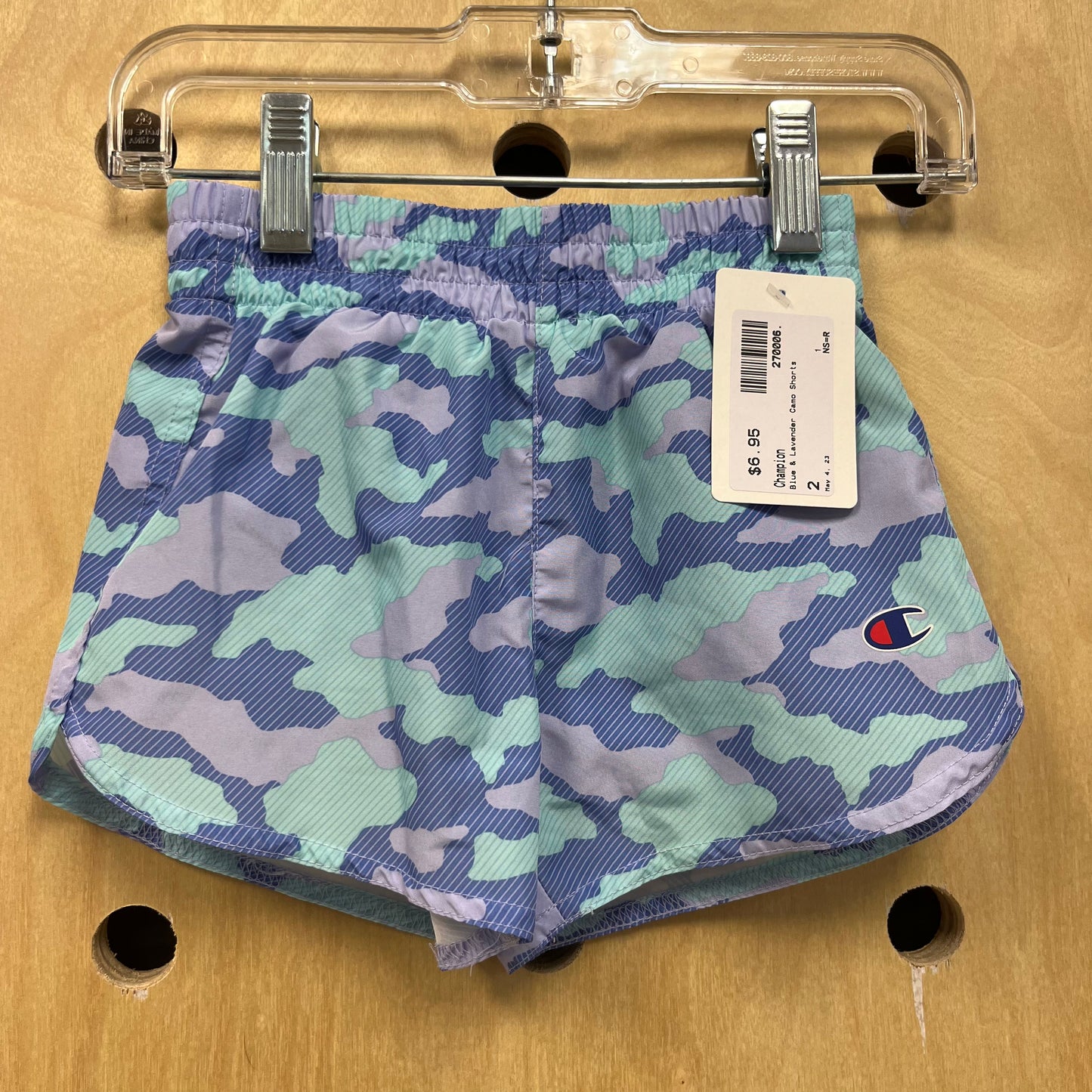 Blue & Lavender Camo Shorts