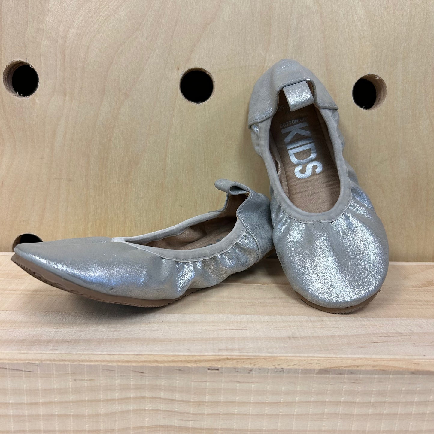 Silver Ballerina Flats