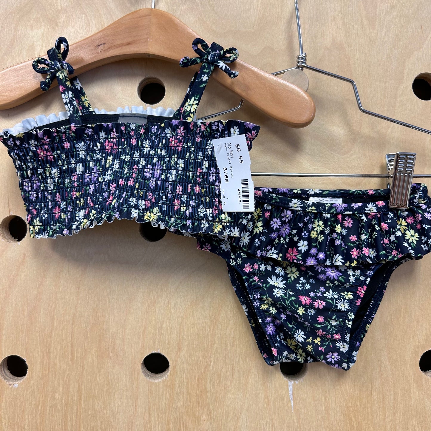 Navy Floral Bikini