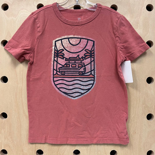 Coral Surf Van Tee