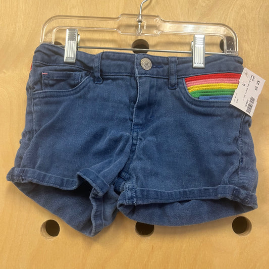 Denim Rainbow Shorty Shorts