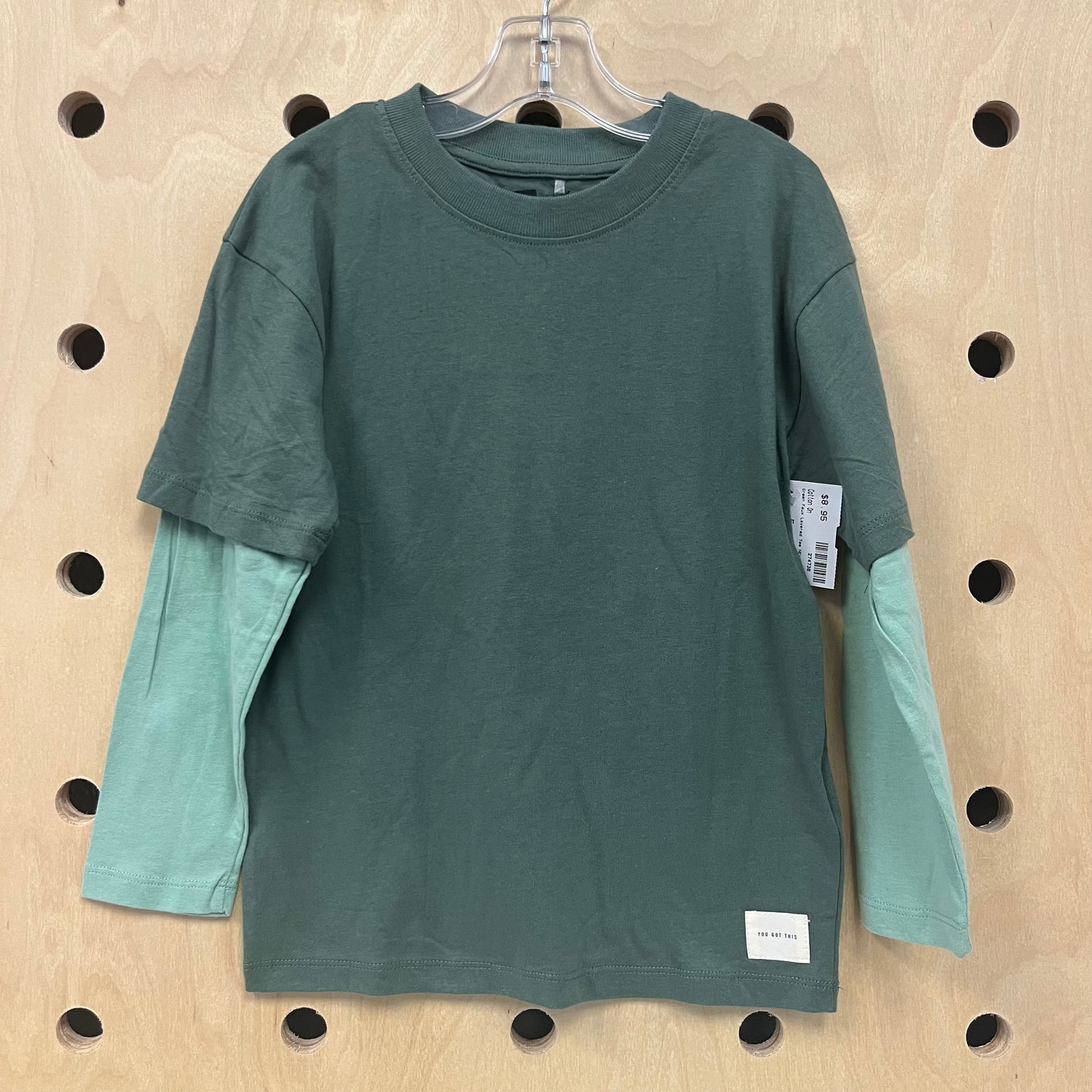 Green Faux Layered Tee NEW!