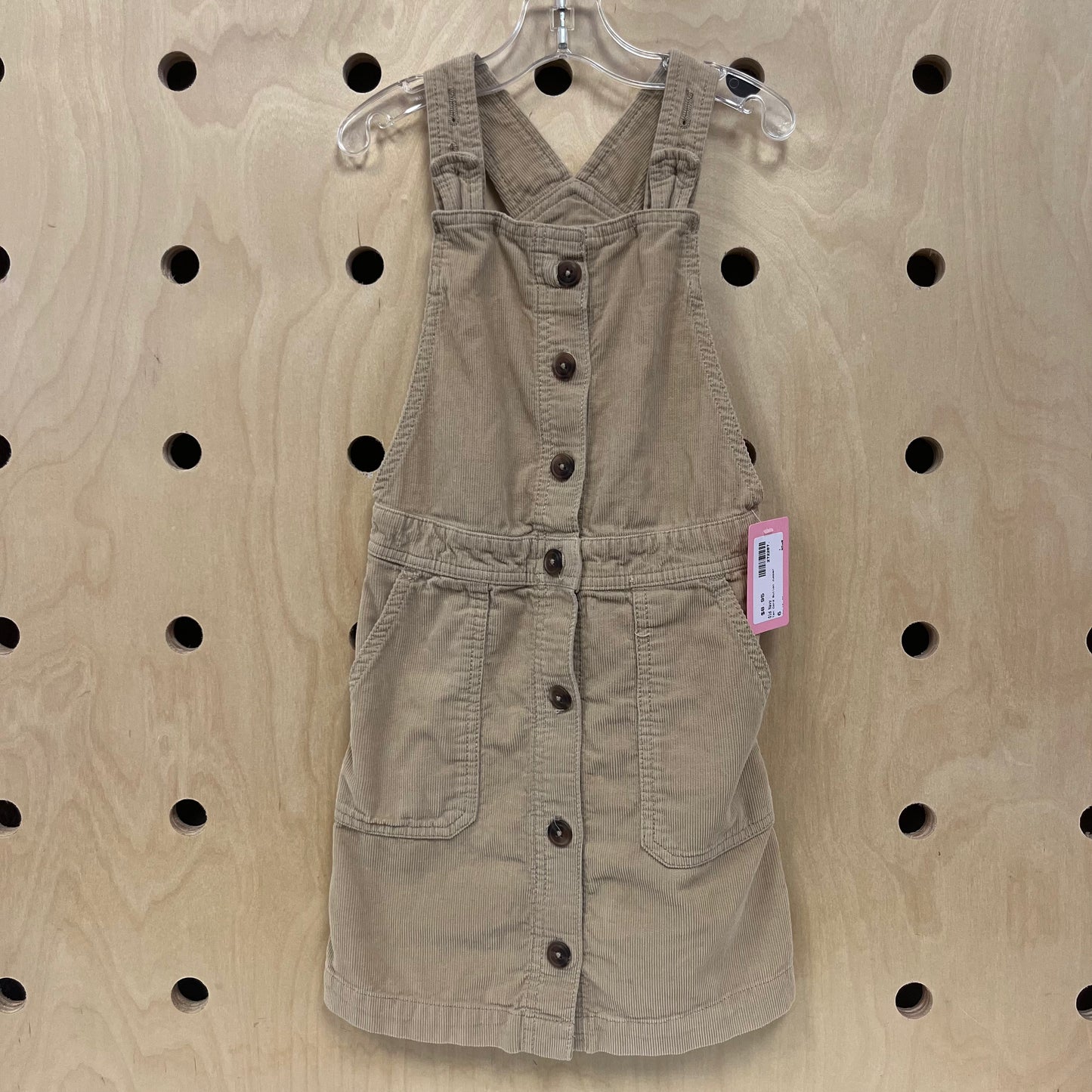 Tan Cord Button Jumper