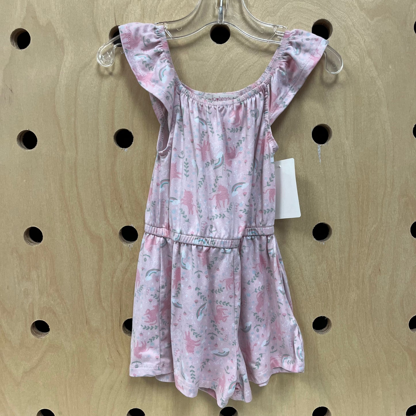 Pink Rainbow Unicorn Romper