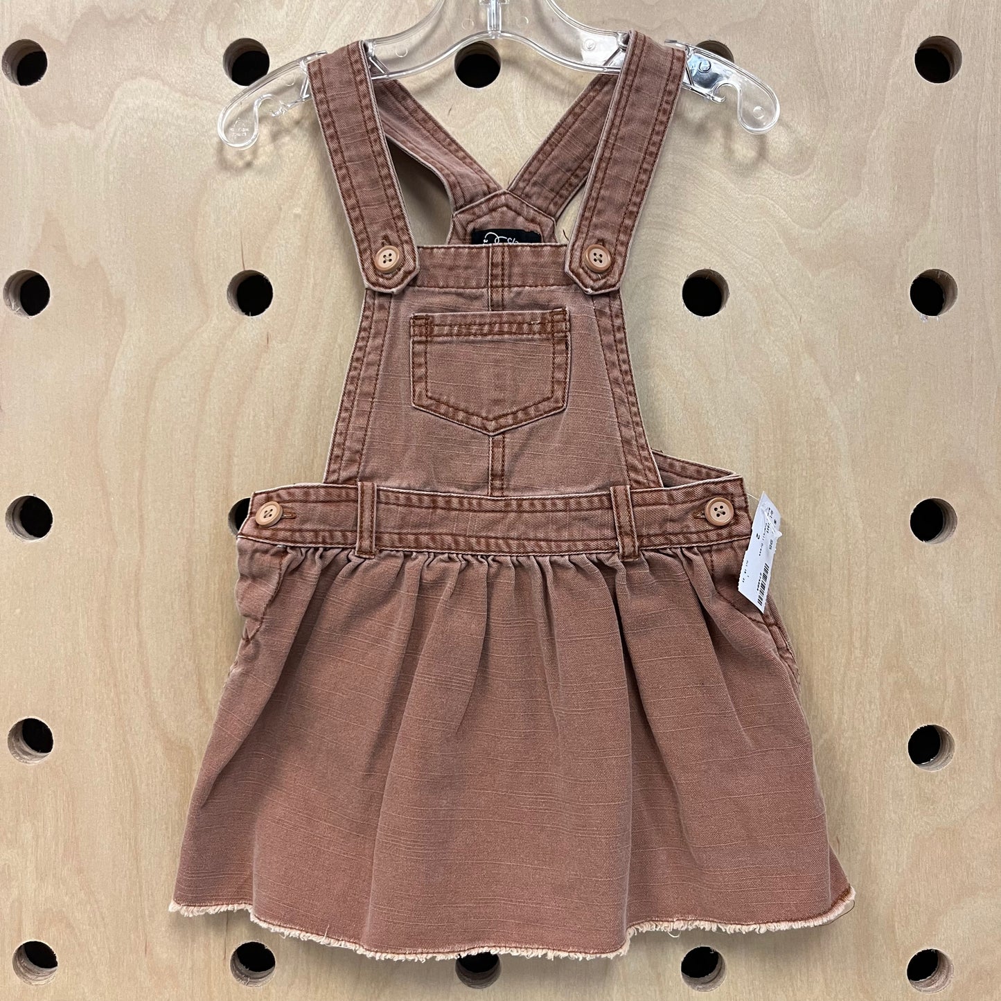 Brown Overall Dress